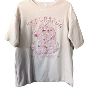 Premium Quality Pink Dragon Short Sleeve Sweatshirt Lunar New Year 2024 Rare
